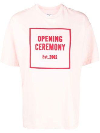Opening Ceremony logo-print T-shirt - women - Cotton - M - Pink