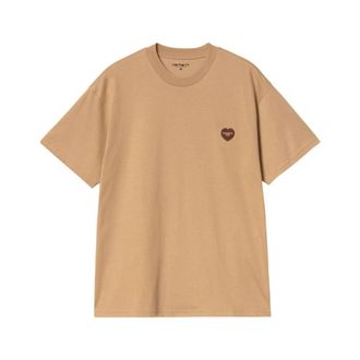 Carhartt Work in Progress Heart II Hartt T-Shirt - Heren - T-shirts - Bruin - L - Tops