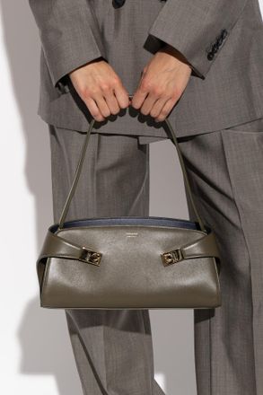 Ferragamo Hug Bag, Womens, Green