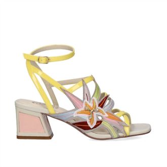 Ex&eacute; Womens Luisa Floral Low Heel In Yellow