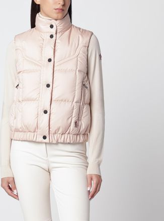 Moncler Gilet Doucy rosa in poliestere