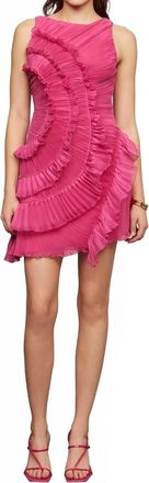 AMUR Emilia Cascade Mini Dress In Bloomlily