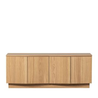 Woood Mueble de TV de madera y chapa de roble natural