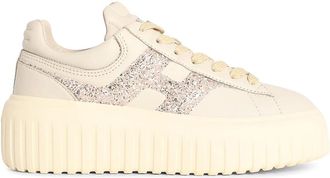 Hogan H-Stripes White Leather Sneakers