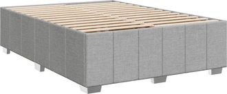 vidaXL Cama sin colchón tela gris claro 160x200 cm vidaXL