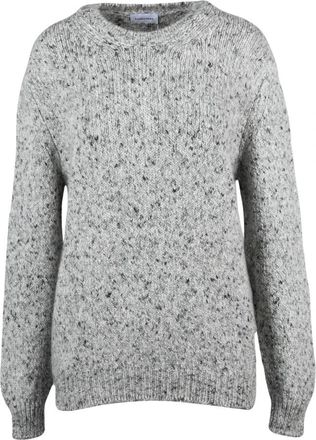 Scaglione Maglione Girocollo - Heren - Ronde hals truien - Grijs - L - Katoen - Truien & Vesten
