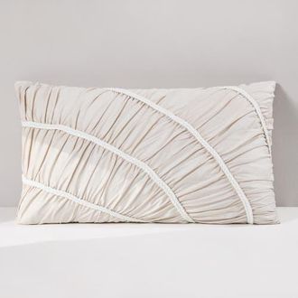 Lush D&eacute;cor Flora Flow Cotton Pillow Cover in Cream at Nordstrom, Size 15X24
