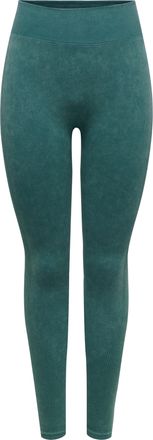Only Play Funktionstights ONLY PLAY ONPEDDA HW SEAM SCRUNCH TIGHTS NOOS, Damen, Gr. L, N-Gr, mediterranea detail:with wash, Jersey, Obermaterial: 92% Polyamid, 