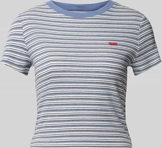 Levi's T-Shirt mit Label-Print in Rauchblau, Größe XS