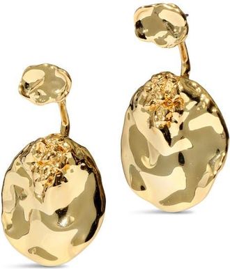 Alexis Bittar Brut Coin Drop Front/Back Earrings in No Stones at Nordstrom