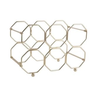 Present Time Present-time Honey Portabotellas Plegable Dorado Metal