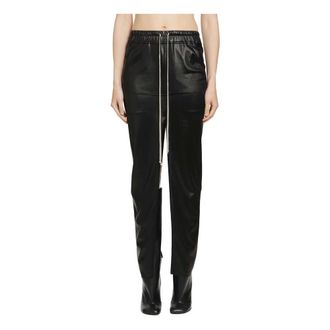 Rick Owens Slim-fit Trousers, female, Black, Size: M Temple Pull On Sliced Pillar Skirt