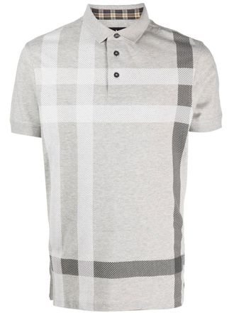 Barbour Polo a quadri - Grigio