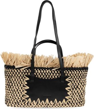 Ulla Johnson Lali Shopper Bag - Dames - Shoppers - Beige - ONE Size - Leer - Tassen