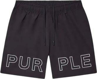 Purple Bermuda con stampa - Nero