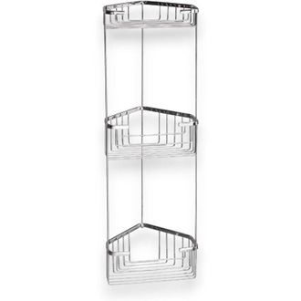 Gedy Gedy - Angoliera doccia 3 ripiani in acciaio inox cromato per bagno