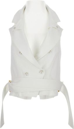 Elisabetta Franchi Double-Breasted Sleeveless Vest