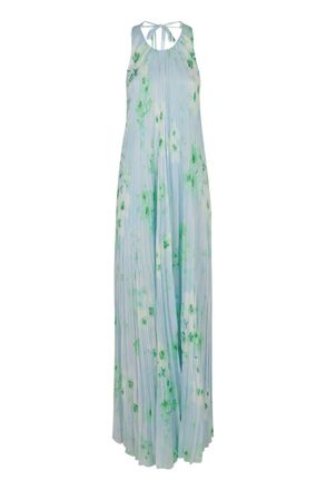 Pinko Pinko Womens Zigolo Printed Dress - Light Blue - Size EU 38 (Womens)
