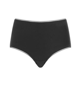 Huit Coton Bio High Waisted Bikini in Black at Nordstrom, Size X-Large
