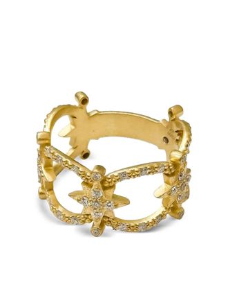 Coomi yellow gold diamond ring - women - Yellow Gold/Diamond - 7