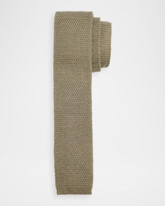 Ermenegildo Zegna Men & apos;s Linen Knitted Tie