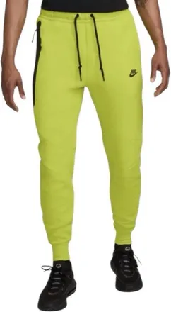 Nike Mens Sportswear Tech Fleece Joggers In Bright Cactus/black