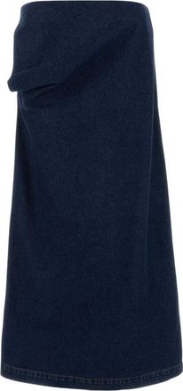 Magda Butrym Dames, Rokken, Blauw, Maat: S Denim