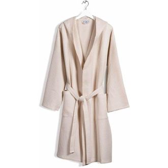 Caleffi Caleffi - Polo Accappatoio con Cappuccio, Cotone, Naturale, xl, 69399