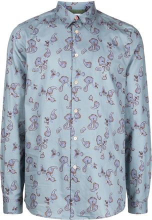 Paul Smith paisley-print cotton shirt - men - Cotton - M - Blue
