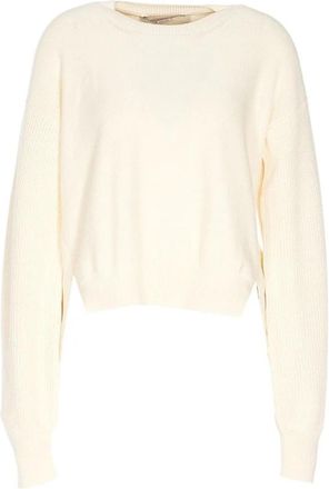 Stella McCartney Cozy Knit Sweater - Dames - Sweatshirts - Beige - 2XS - Katoen - Hoodies & sweatvesten