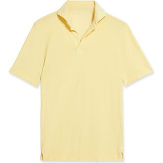 Fortela Sullivan Terry Cloth Jersey Polo in Lemon at Nordstrom, Size Small Eu