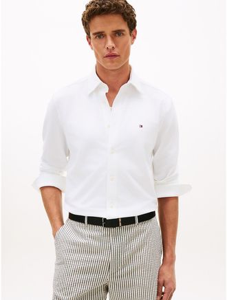 Tommy Hilfiger Mens TH Performance Oxford Shirt - White - XXL