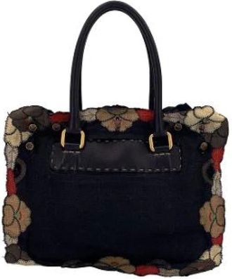 Fendi Pre-owned Handbags, female, Black, Size: ONE SIZE Pre-owned Vintage Handbag