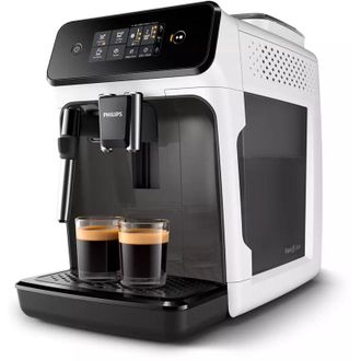 Philips Macchina per caff&egrave; espresso Serie 1200 EP1223/00 Philips Pressione pompa 15 bar Cappuccinatore incorporato Completamente automatica 1500W Bianco/Nero