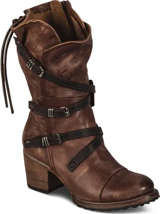 Freebird by Steven Cora Buckle Boot in Brown at Nordstrom, Size 10