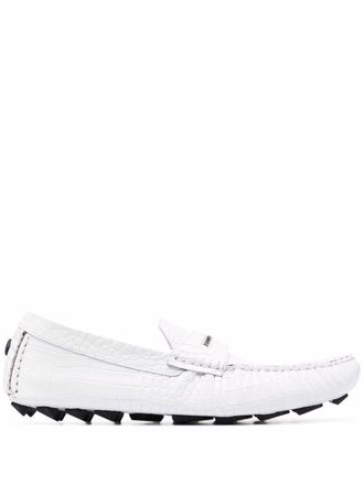 Philipp Plein Penny slip-on loafers - White
