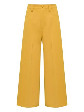Maliparmi button-fastening trousers - Yellow