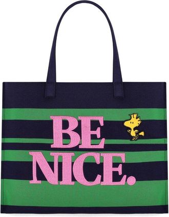 Essentiel BORSA SHOPPING JOBBA BLU E VERDE ESSENTIEL ANTWERP