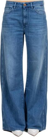 3x1 The Kat Wide Leg Jeans - Dames - Loose Fit Jeans - Blauw - W31 - Katoen - Jeans