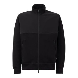 A|X Armani Exchange Full Zip Stretch Cotton Blend Sweatshirt - Heren - Vesten met rits - Zwart - L - Katoen - Hoodies & sweatvesten