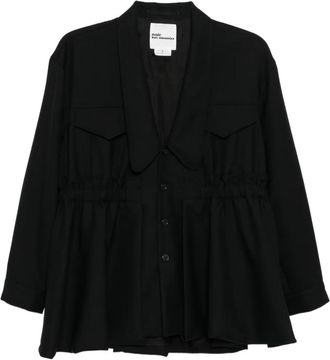 Comme Des Gar&ccedil;ons Giacca con peplum - Nero