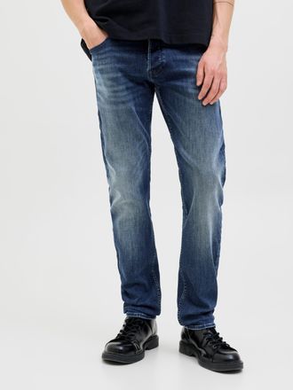 Jack & Jones Slim-fit-Jeans JACK & JONES JJIGLENN JJORIGINAL CB 820 NOOS, Herren, Gr. 28, L&auml;nge 32, blau (blau denim), Denim/Jeans, Obermaterial: 98% Baumwolle, 2%