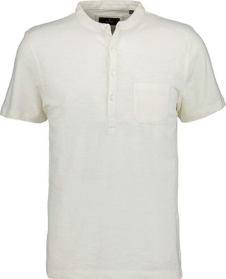 Ragman T-Shirt RAGMAN, Herren, Gr. 3XL, beige (ecru), Jersey, 75% Baumwolle 25% Leinen, regular fit, Shirts T-Shirt