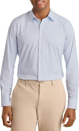 Bonobos Tech Slim Fit Performance Button-Up Shirt in Blue Gilbert Grid Check at Nordstrom, Size Xx-Large