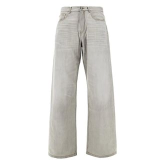 Palm Angels Jeans Grigio-Uomo