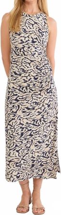 Nic+Zoe Contrast Swirl Heather Midi Dress In Neutral Multi