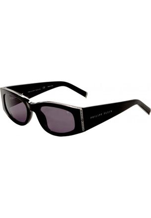 Philipp Plein Womens SPP025S550700 SPP025S 55 0700 Sunglasses - Black - One Size