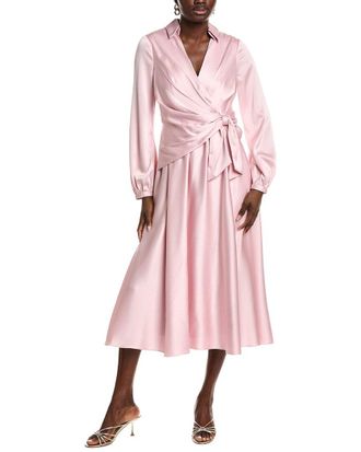 Badgley Mischka Wrap Full Skirt Day Dress