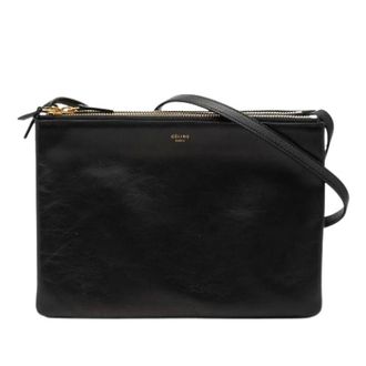 Celine Pre-owned Cross Body Bags, female, Black, Size: ONE SIZE Pre-owned The Trio Cross Body Bag
