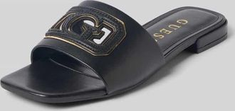Guess Pantoletten mit Label-Detail Modell TARISHA in Black, Gr&ouml;&szlig;e 38